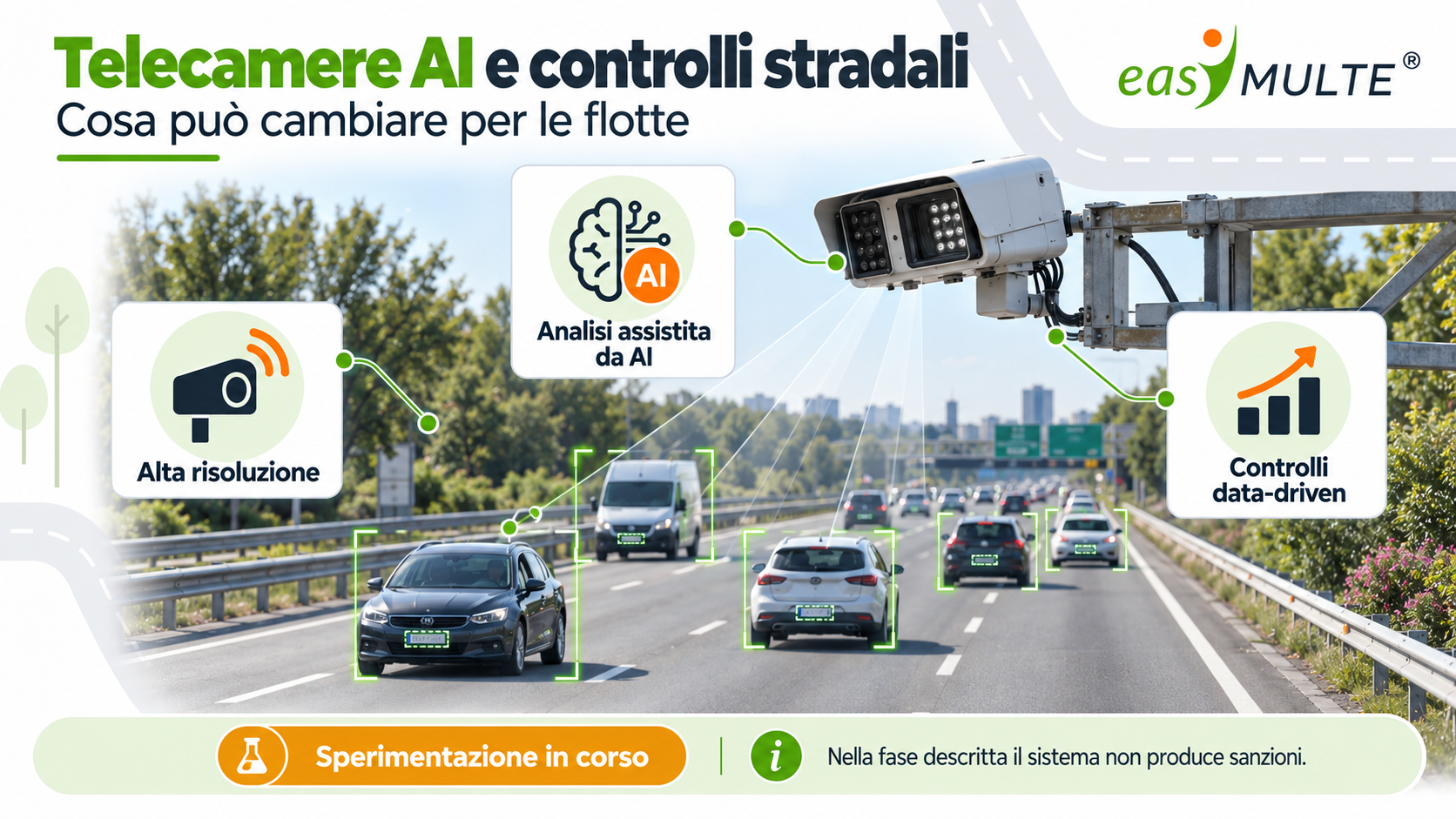 Schema controlli AI su smartphone cinture assicurazione revisione